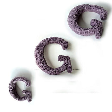 Letter G Crochet Pattern, 3D Letter Amigurumi