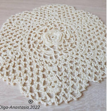 Antique floral motif with rose