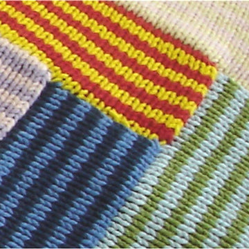 Striped Log Cabin Baby Blanket
