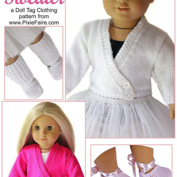 Ballet Sweater for 18 inch Dolls