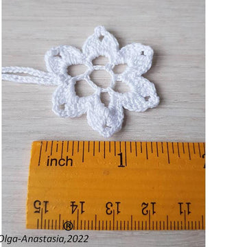 Crochet snowflake 14