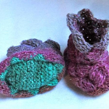 Entrelac Bootees
