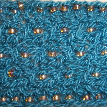 Cabled Cuff (beaded bracelet)