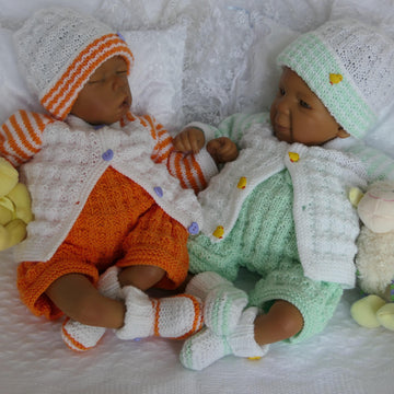 LENTE Baby Cardigan, Trousers, Hat & Bootees