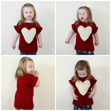 PDF08 Crochet Heart Sweater