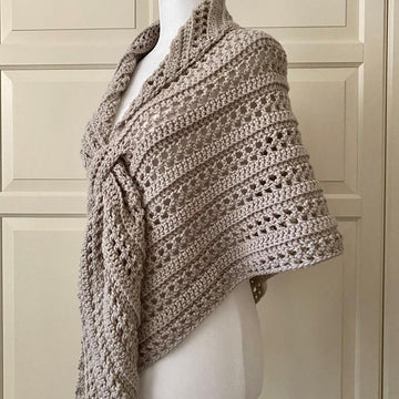 Easy Gathered Prayer Shawl: Oh-So-Pretty-Easy Triangle Shawl