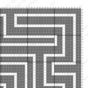 Maze Blanket Labyrinth Throw Tangle Path Toddler C2C CROCHET PATTERN