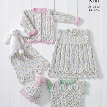 Baby Set in King Cole DK - 4900 - Downloadable PDF