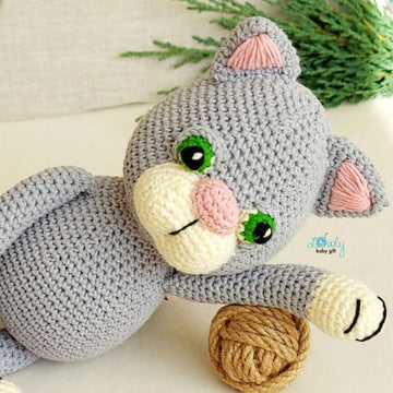 Kitty Cat Stuffed Plush Toy Crochet Pattern