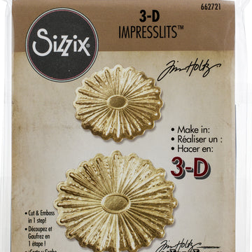 Sizzix 3D Impresslits Embossing Folder By Tim Holtz - Burst