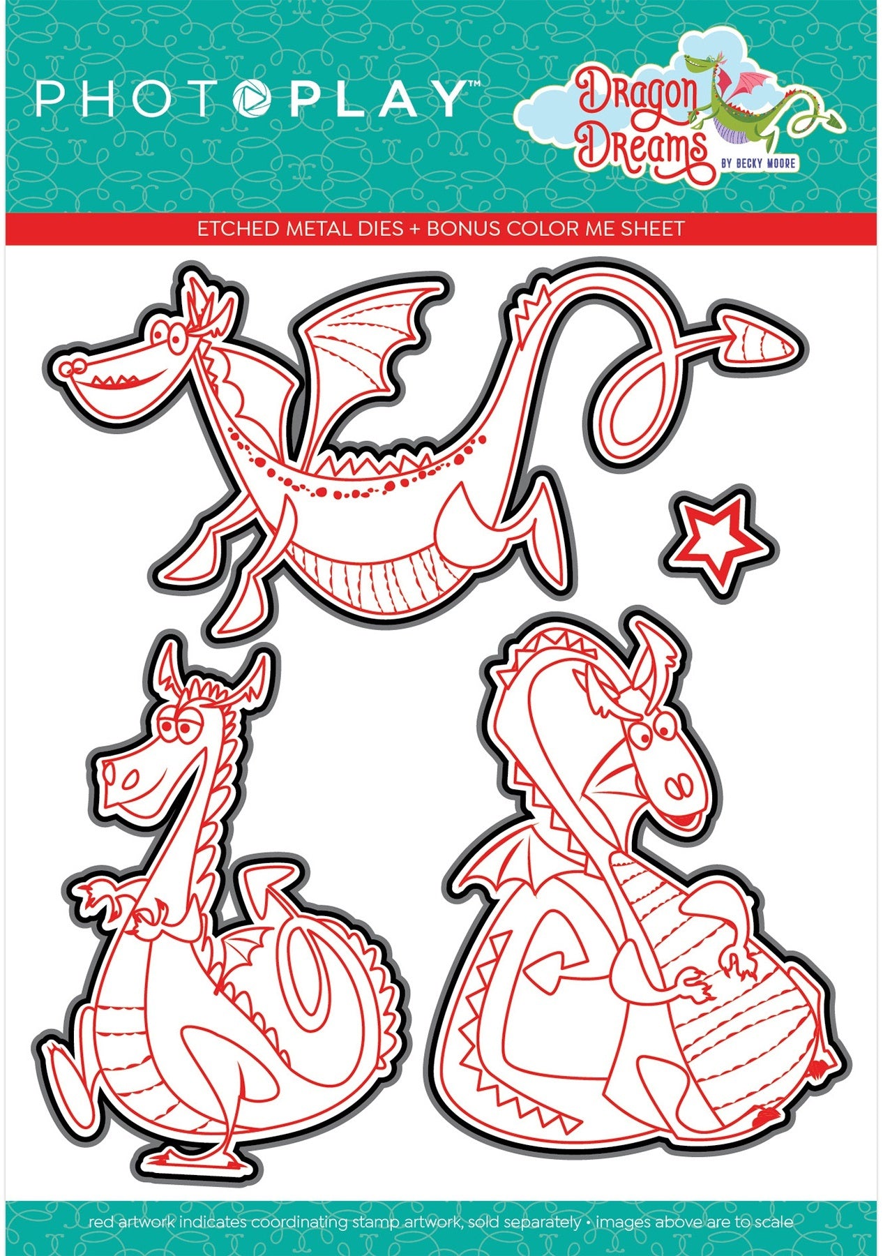 Photoplay Paper PhotoPlay Etched Die - Dragons
