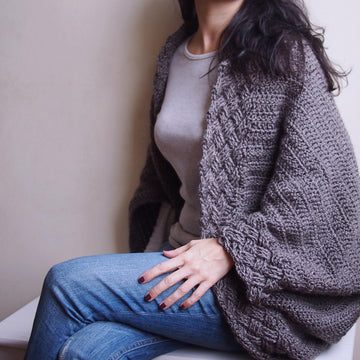 Celtic cable cocoon sweater