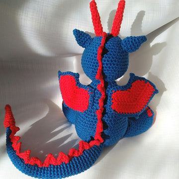 Denzel the Dragon - UK Terminology - Amigurumi