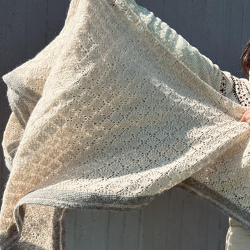 Cotton Grass shawl