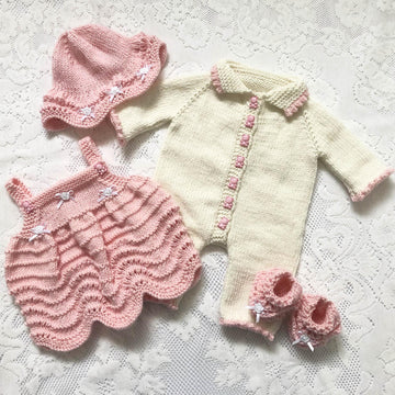 Abigail baby doll clothes knitting pattern 19080