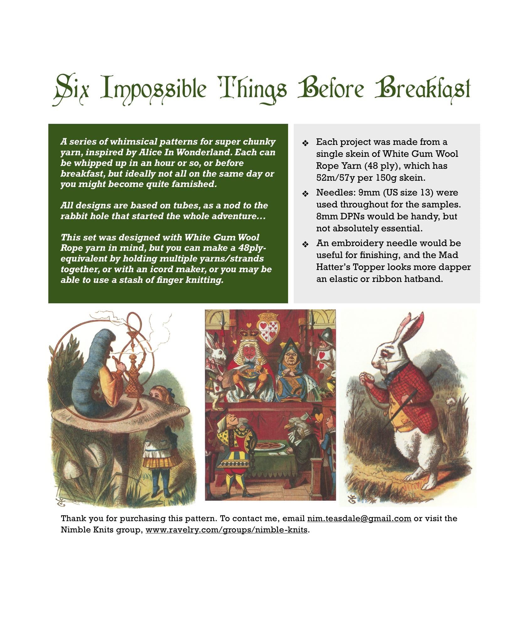 Six Impossible Things Before Breakfast
