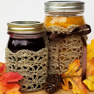 Rustic Elegance Canning Jar Cozy Set