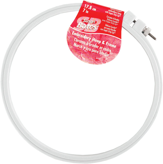 Bates Plastic Embroidery Hoop - Light Blue 6in