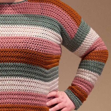 Striped Crochet Sweater