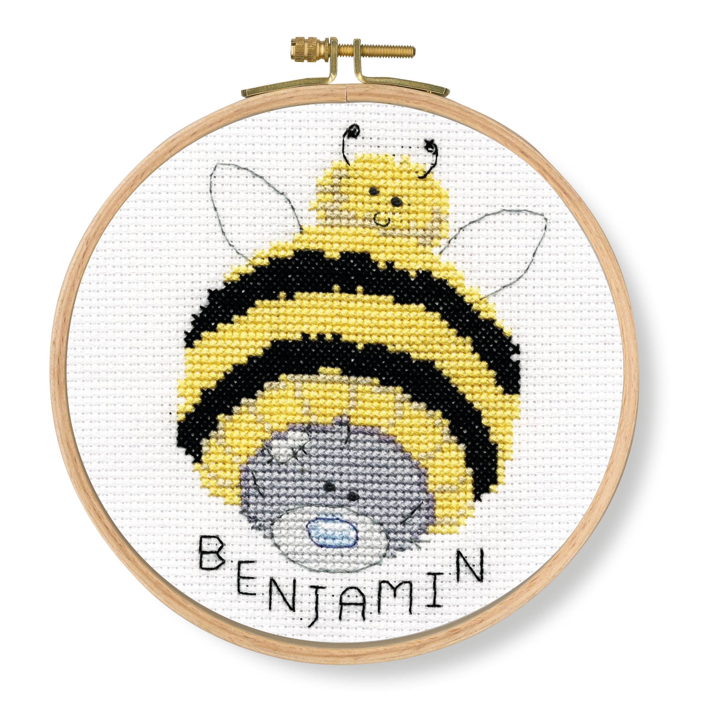 DMC Me To You - Tatty Teddy & Tiny Tatty Teddy - Bumble Beanie (with 5" hoop) - 12.5cm