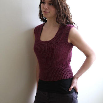 Ribbed Pullover Vest