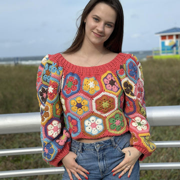 Vintage Floral Sweater
