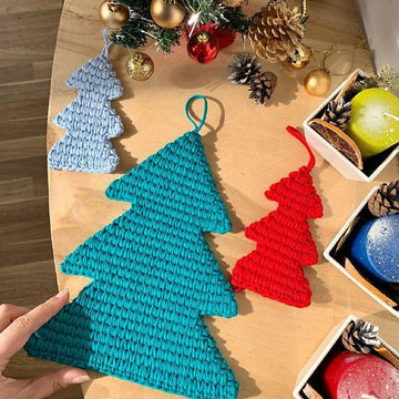 Crochet Christmas Tree Pattern, Garland, Ornament