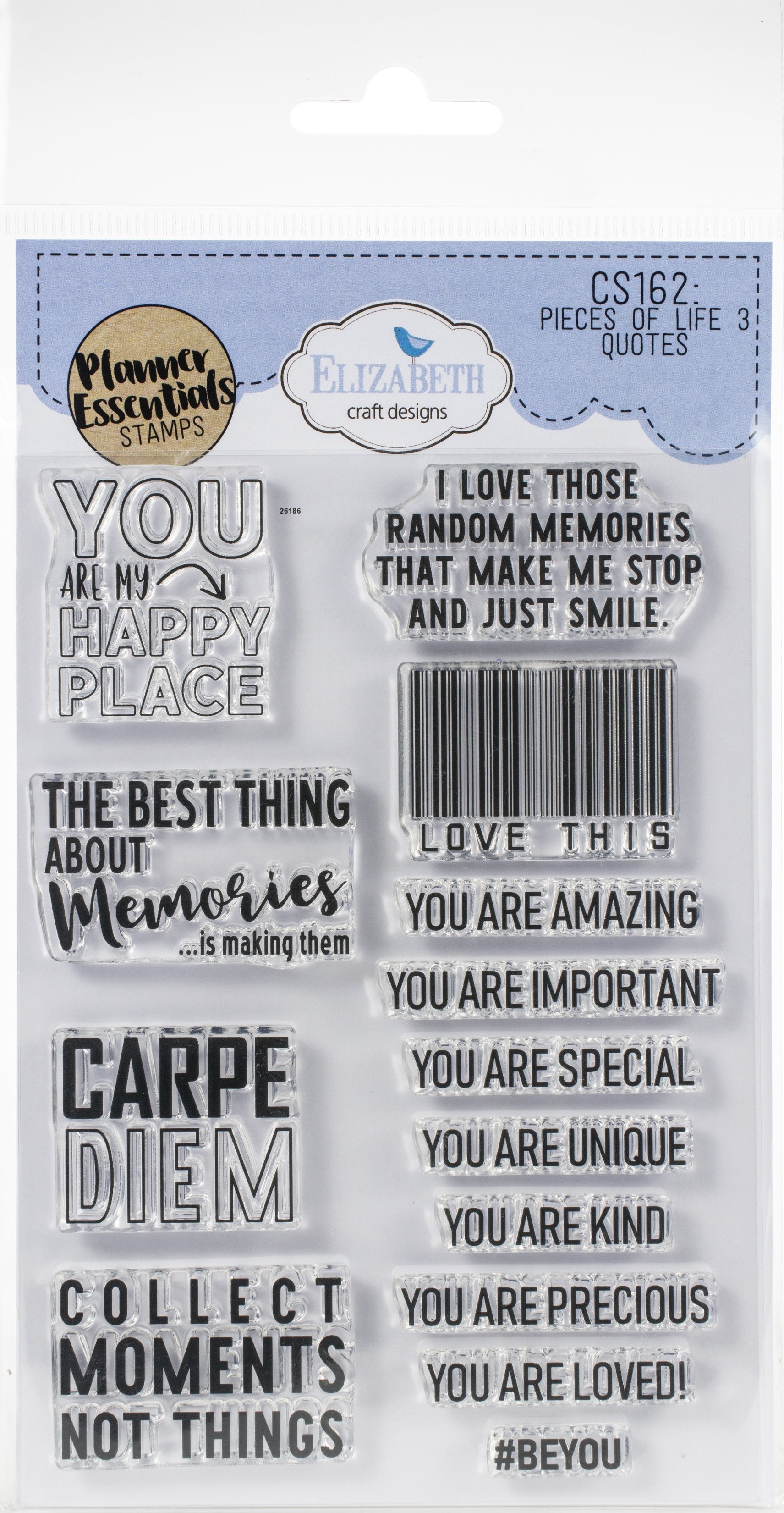 Elizabeth Craft Designs Elizabeth Crafts Clear Stamps - Quotes