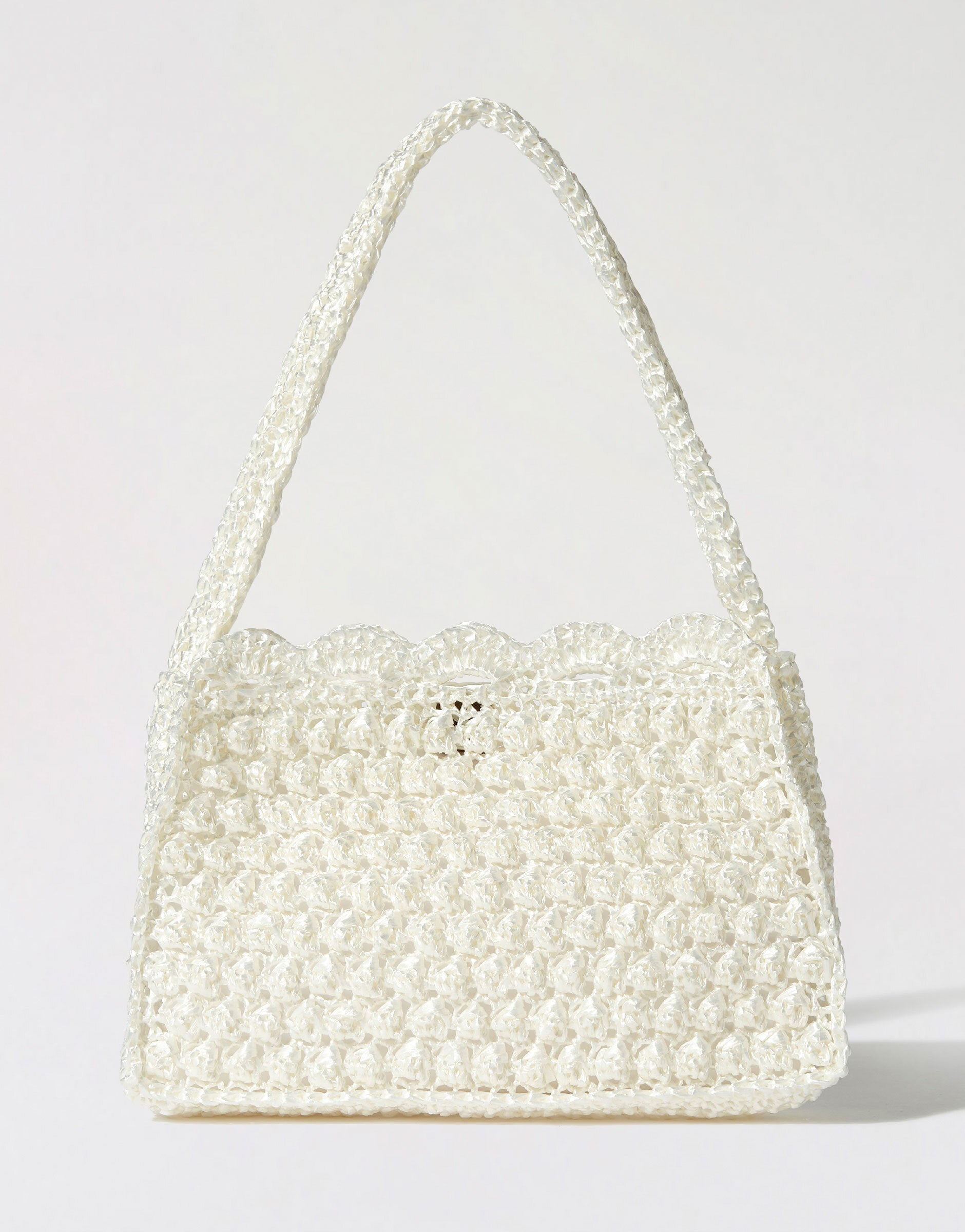 Vicente Bag in Wool and the Gang Shiny Ra-Ra Raffia - Leaflet