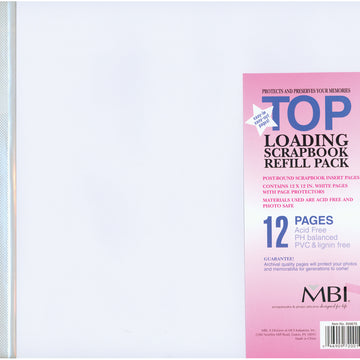MBI Page Protectors 12"X12" 6/Pkg - 264512