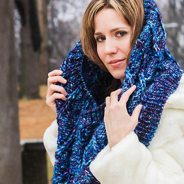 Baroque Violet Cowl