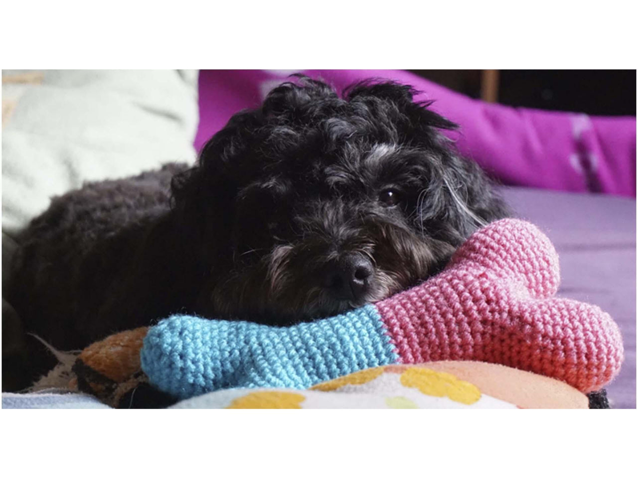 Häkelanleitung Hundespielzeug "Knochen" ♥