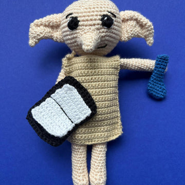 Hard-working elf amigurumi