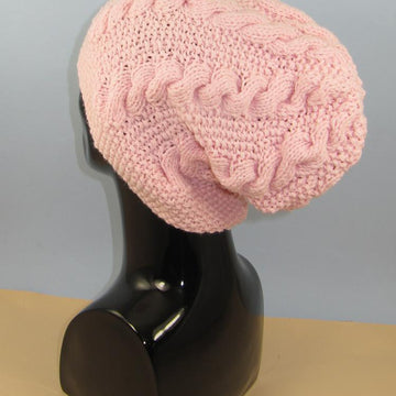 Chunky Cable Slouch Hat