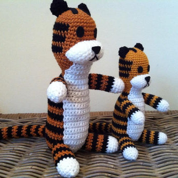 Harold the plush tiger amigurumi stuffie