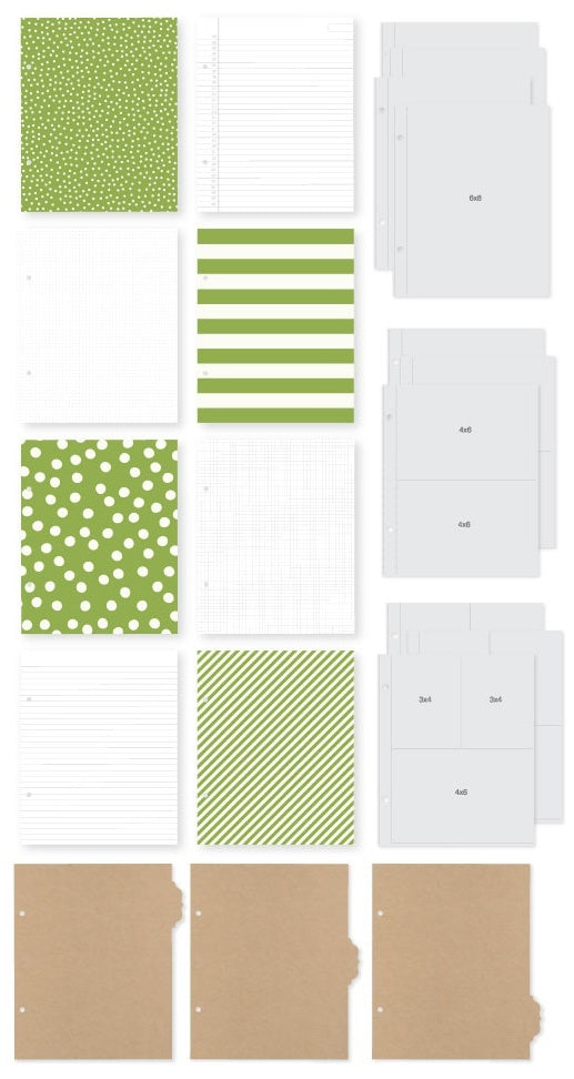 Simple Stories Sn@p! Binder 6"X8" - Green