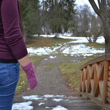 Fingerless gloves - Winter Breeze