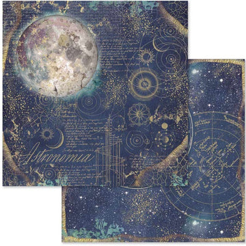 Stamperia Intl Stamperia Double-Sided Paper Pad 8"X8" 10/Pkg - Cosmos, 10 Designs/1 Each