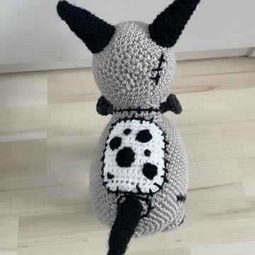Patched Dog amigurumi