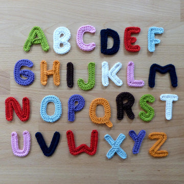 Alphabetic characters, letters A to Z