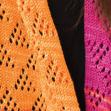Talinum Lace Cowl in SweetGeorgia Party of Five Gradient Mini-Skein Sets - Downloadable PDF