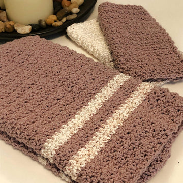 Serenity Hand Towel & Washcloth Set