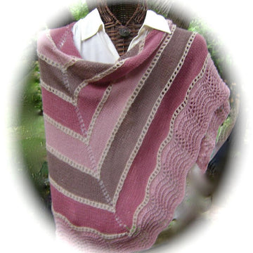 Raspberry Parfait Shawl