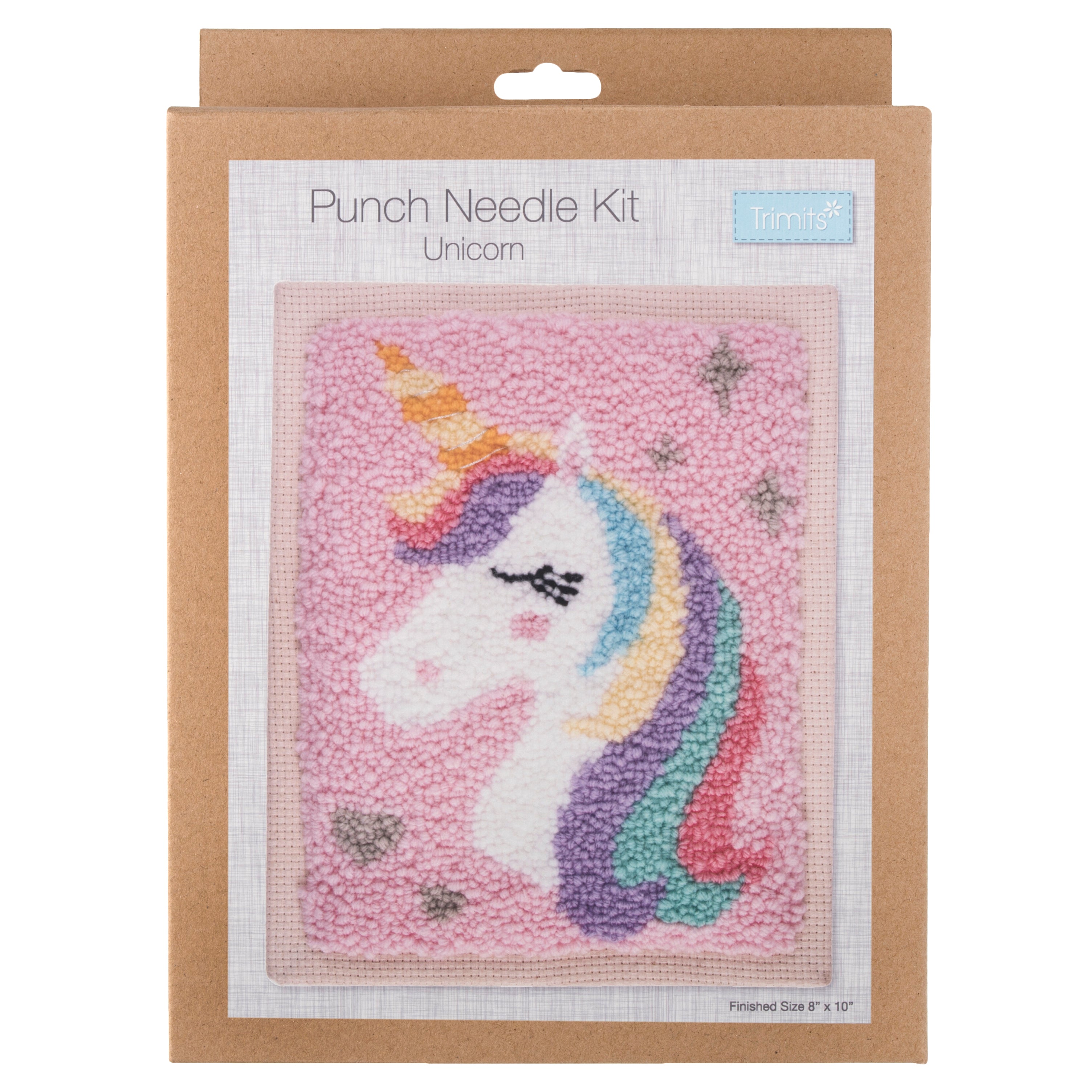 Trimits Punch Needle Kit: Unicorn - 20.32 x 25.4cm (8 x 10in)