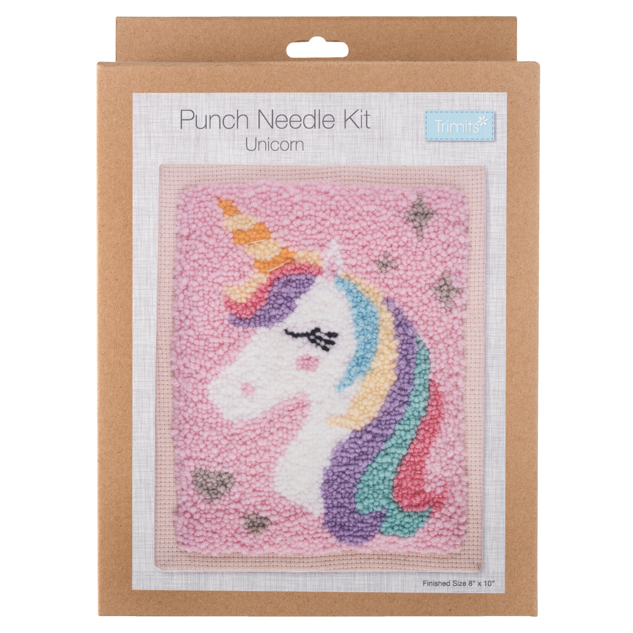 Trimits Punch Needle Kit: Unicorn - 20.32 x 25.4cm (8 x 10in)