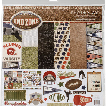 Photoplay Paper PhotoPlay Collection Pack 12"X12" - End Zone