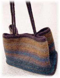 Watercolor Bag (Felted)