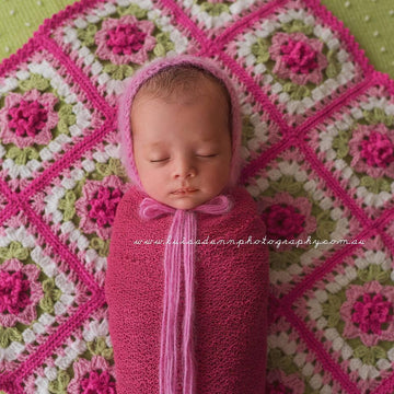 Angel Angora Bonnet
