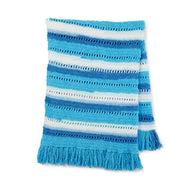 Cuddly Crochet Herringbone Blanket in Bernat Blanket Breezy - Downloadable PDF