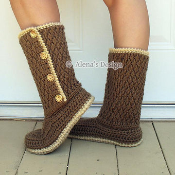 Buttoned Women's Boots